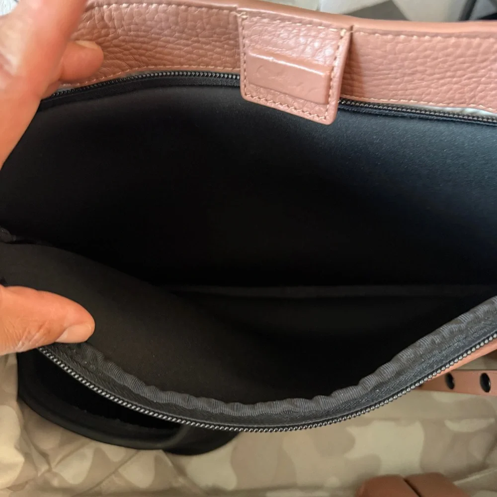 DAGNE DOVER | Large Allyn Tote Leather, Warm Dust